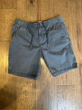 Superdry Men's Slate Blue Drawstring Cotton Shorts
